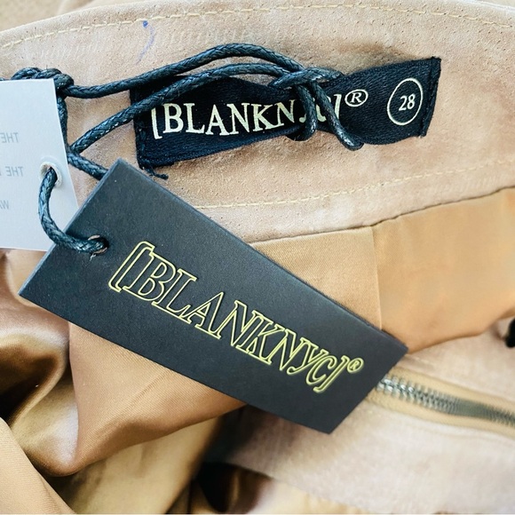 BLANKNYC NWT Moto Suede Leather Festival Mini Skirt in Bare It All Size 28 - Picture 9 of 12
